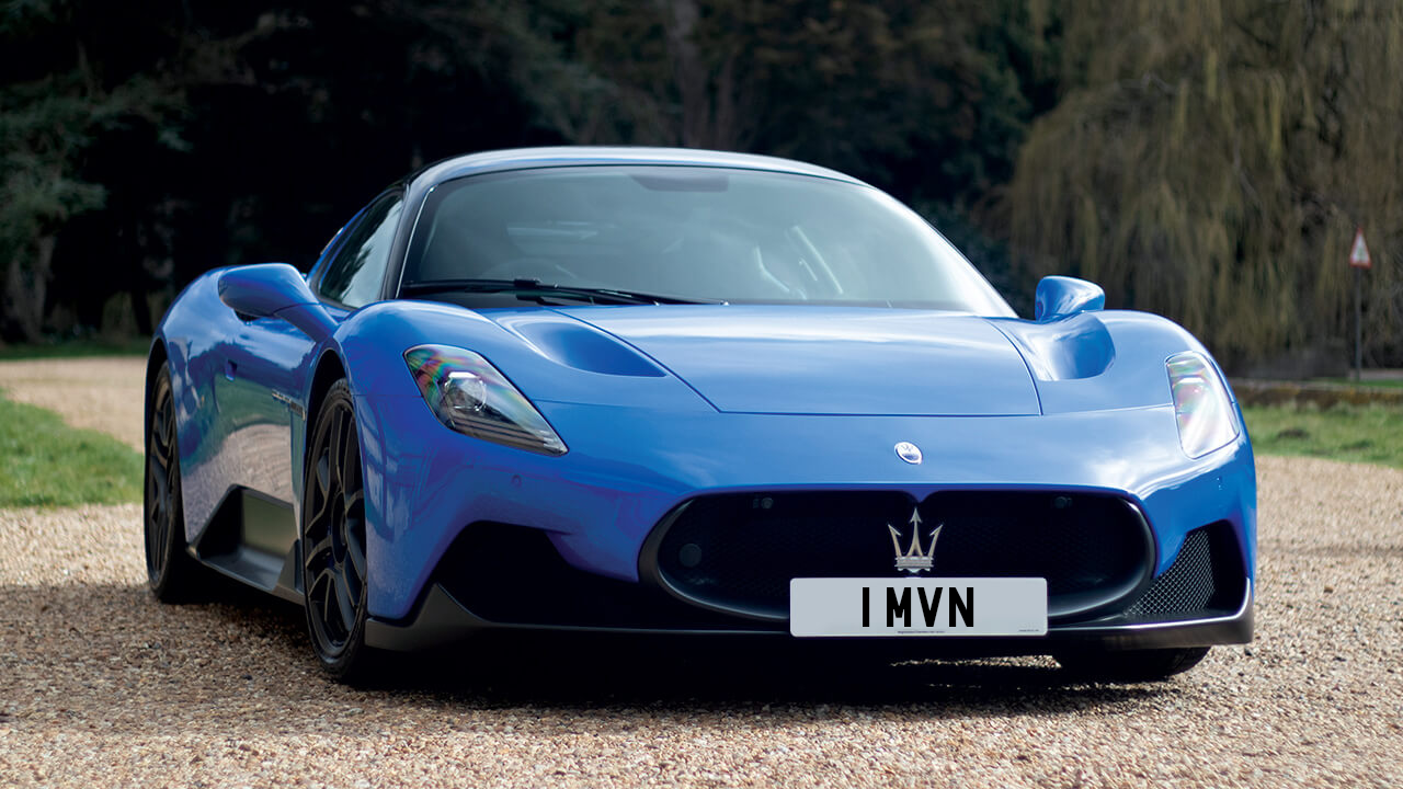 Car displaying the registration mark 1 MVN